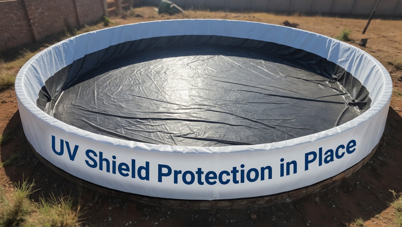 320 Micron PVC Mesh UV Shield Protecting PVC Liner
