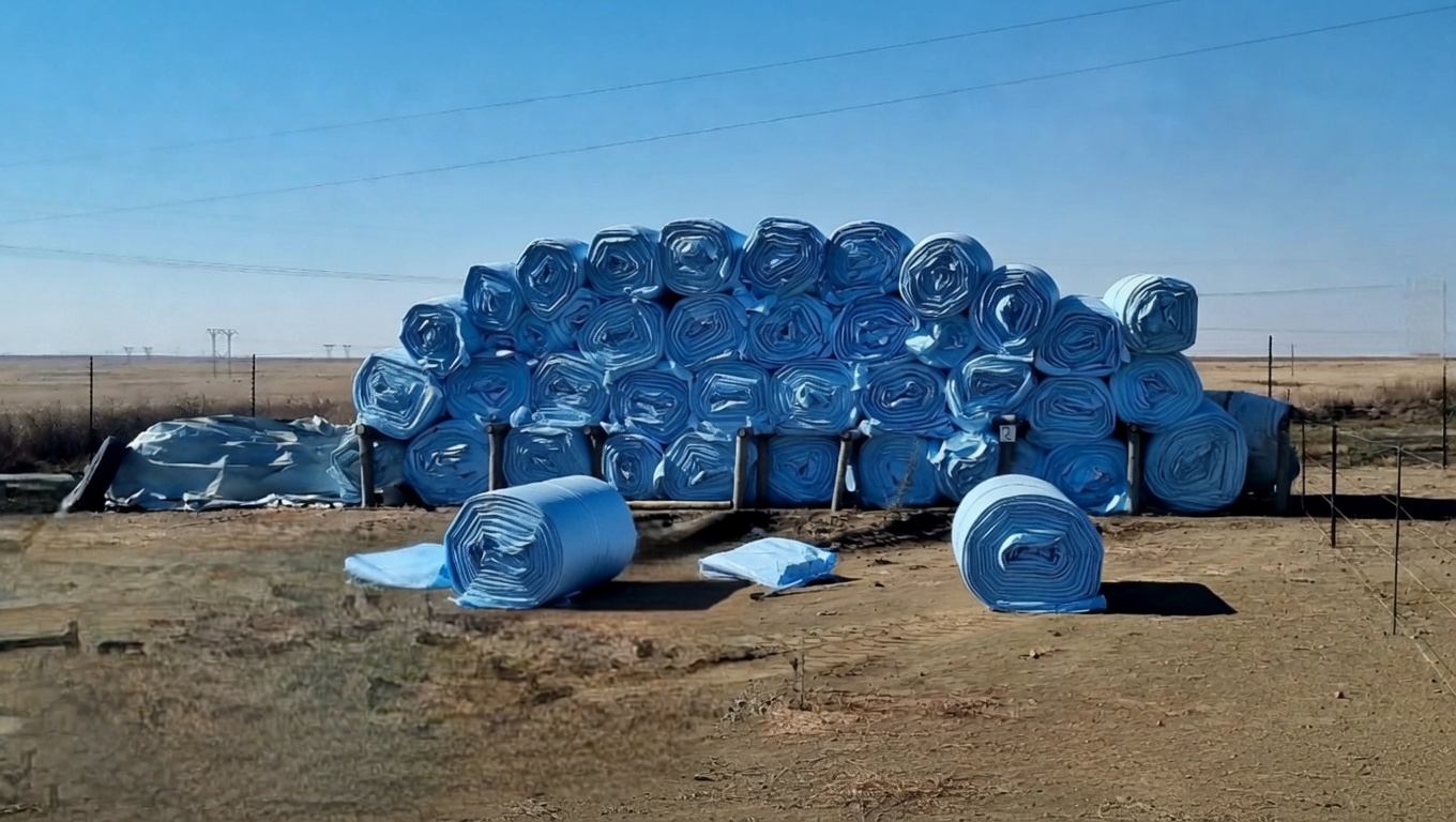 Grain Bunker Covers 660g Ice Blue