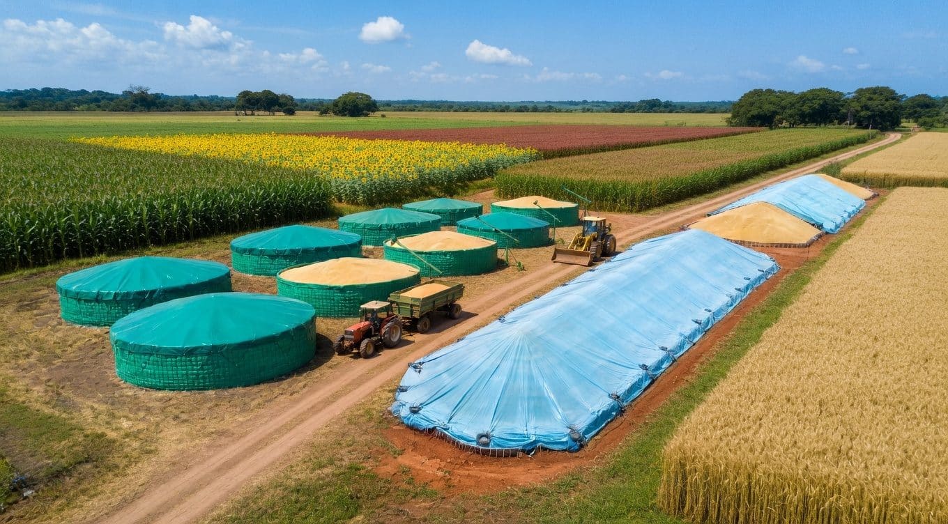Grain dam and bunker covers
