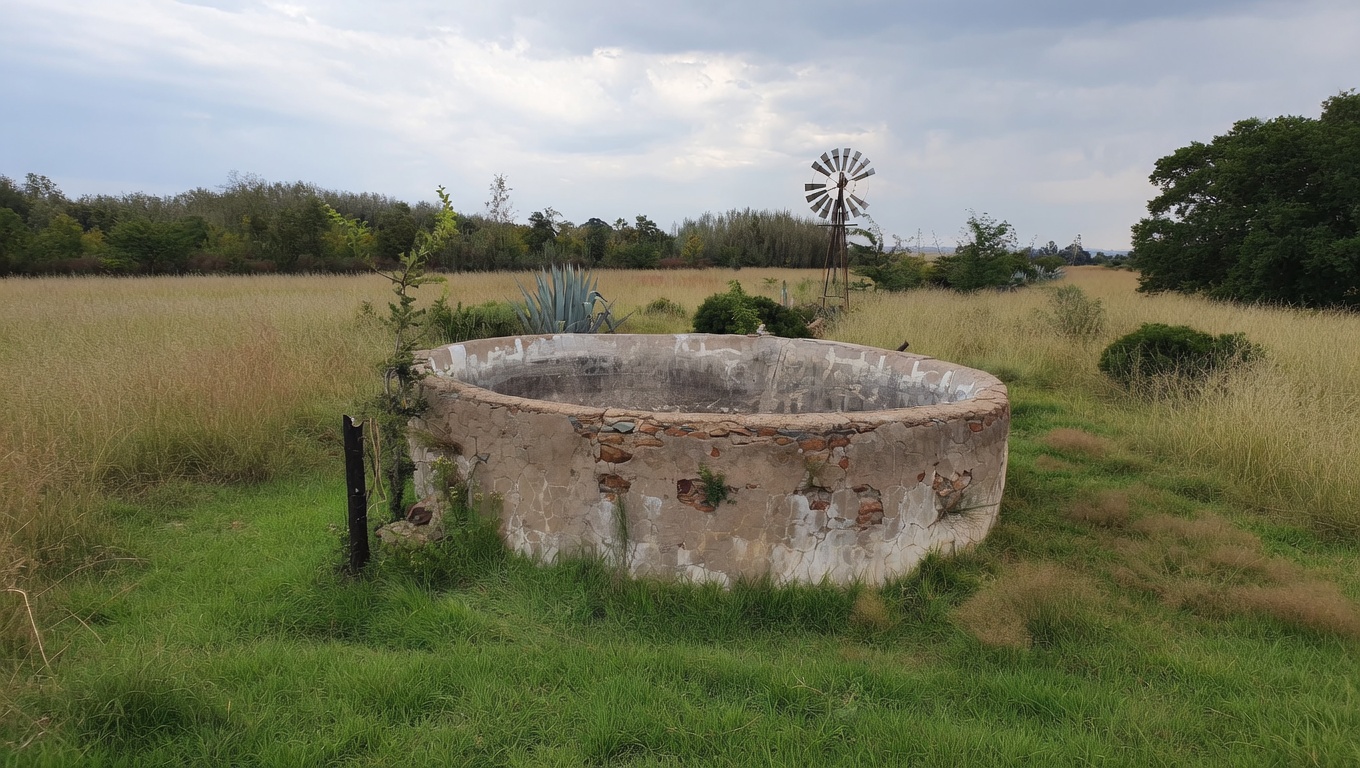 Old Stone Reservoir Needing Liner
