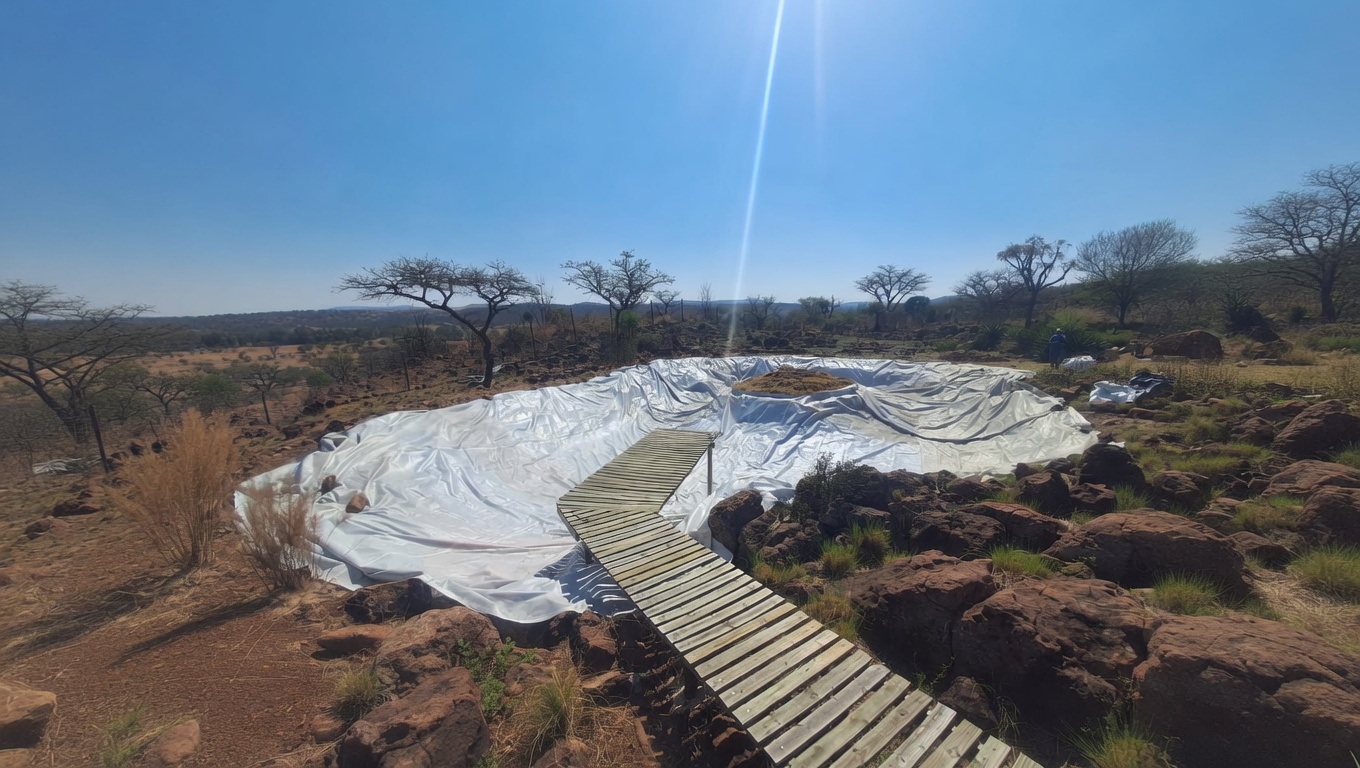 Pond Pre Liner 320 Micron PVC Mesh