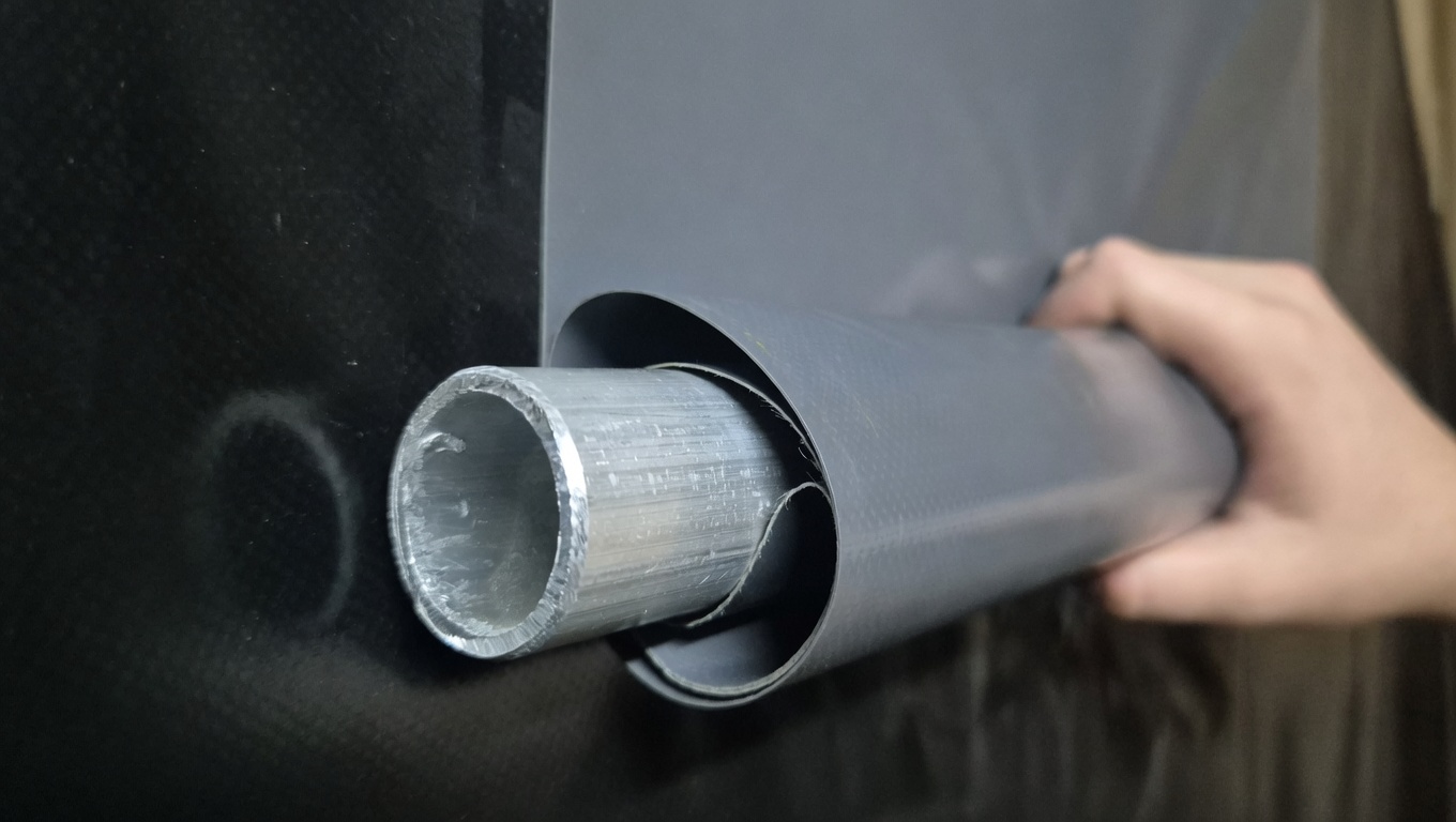 Poultry Curtain Manual Pole Roll System 53.4