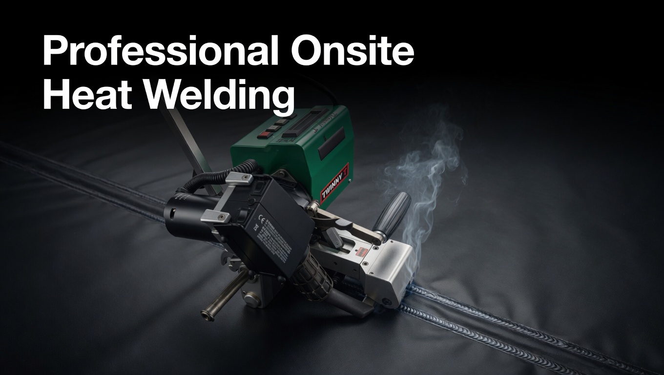Professional Onsite Dam Liner Welding