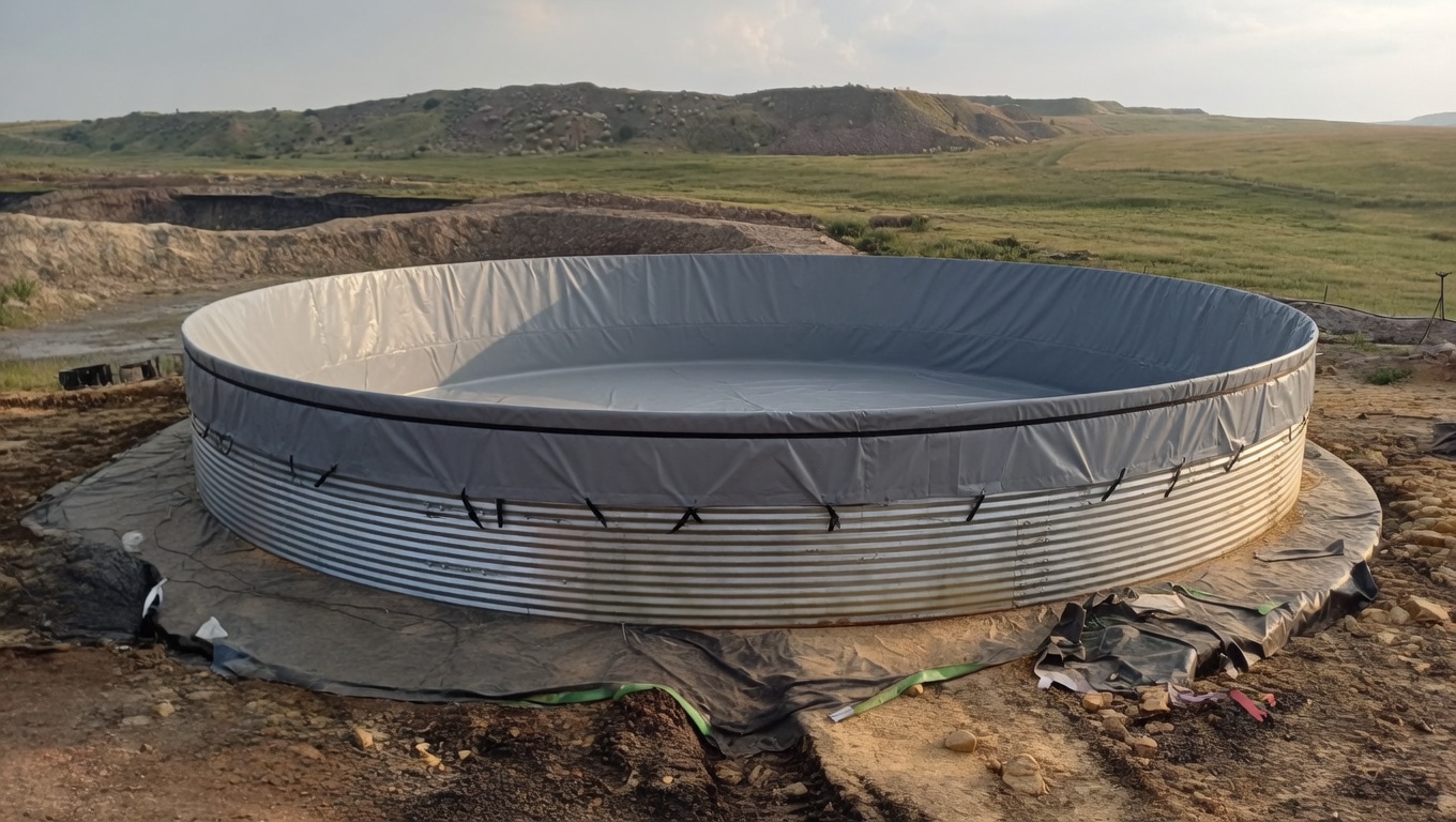 Zinc Dam With Potable 620 Micron PVC Liner